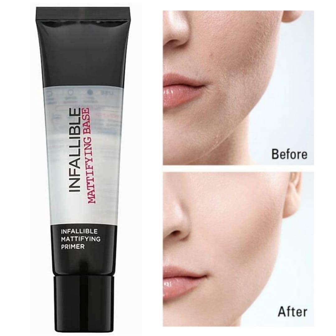 L'Oréal Paris Infallible Mattifying Primer Base Pack of 3 – Oil Control & Smooth Matte Makeup Base