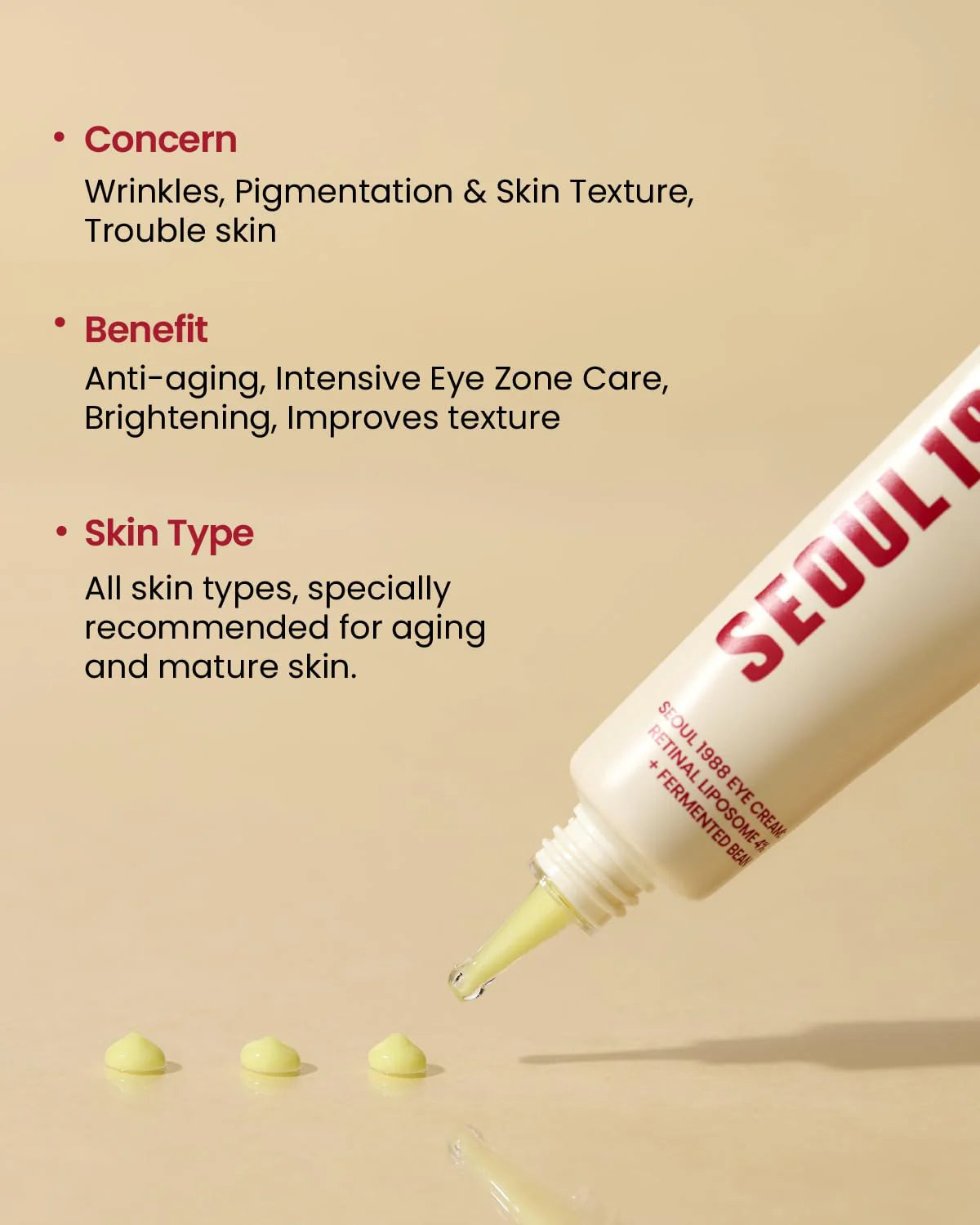 K-Secret Seoul 1988 Eye Cream Retinal Liposome 4% + Fermented Bean