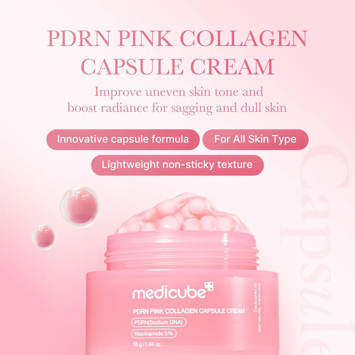 Medicube PDRN Pink Collagen Capsule Cream