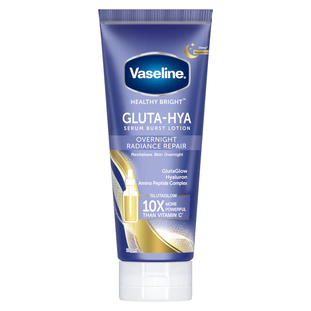 Vaseline® Gluta-Hya Serum Burst Lotion Overnight Radiance Repair