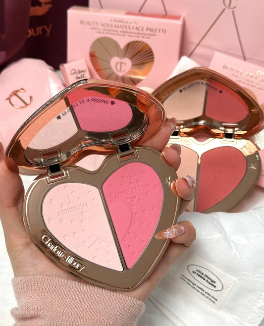 Charlotte Tilbury Pillow Talk Beauty Soulmates Face Palette – Blush, Highlighter & Bronzer
