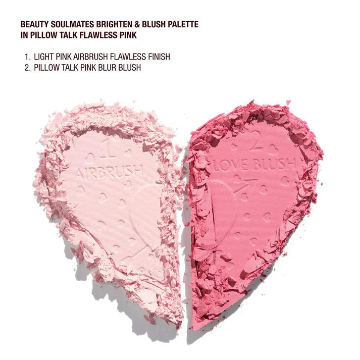 Charlotte Tilbury Pillow Talk Beauty Soulmates Face Palette – Blush, Highlighter & Bronzer